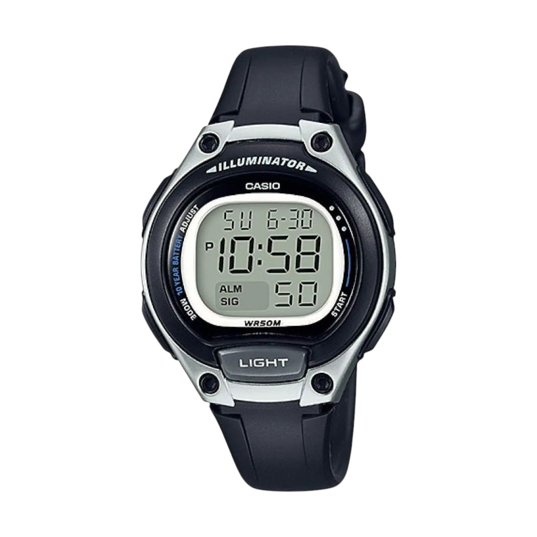 Casio Black Analog Watch with Day-Date Display LW-203-1A