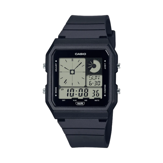 Casio digital resin strap watch with black dial LF-20W-1ADF