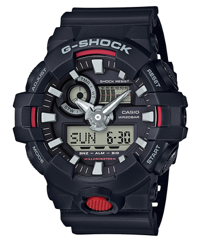 Casio G-Shock Black Sport Watch GA-700-1ADR