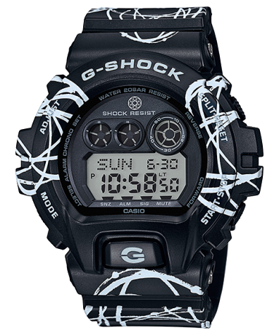 Casio G-Shock Black Futura Graffiti Limited Edition Digital Watch GD-X6900FTR-1DR